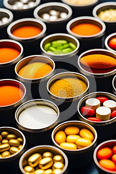 Health supplements in canisters generated by ai