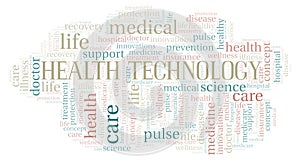 Health Technology word cloud