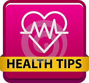 Health tips button