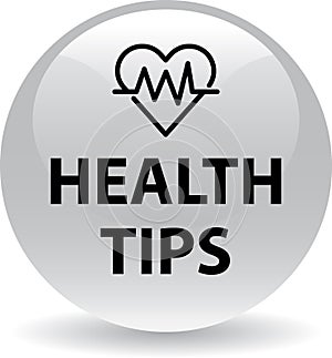 Health tips button