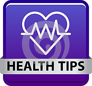Health tips button