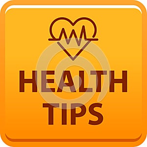 Health tips button