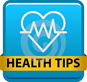 Health tips button