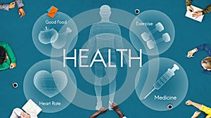 Health Wellbeing Wellness Vitality Healthcare Concept photo