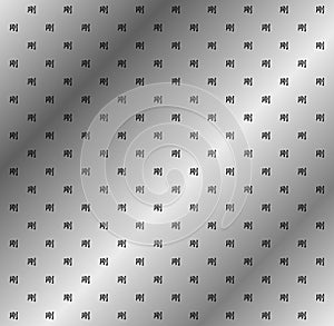 Health word ideogram, silver pattern, texture, background.