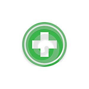 Healthcare cross icon graphic design template vector