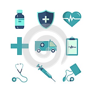 Healthcare icon set, medical icon