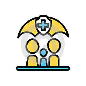 healthcare icon- vector family healthcare icon for your business