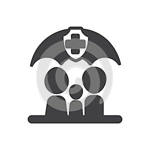 healthcare icon- vector family healthcare icon for your business