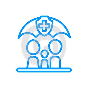 healthcare icon- vector family healthcare icon for your business