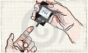 Healthcare Illustration about Diabetes