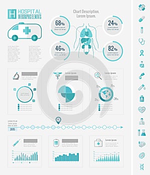 Healthcare Infographic Elements.