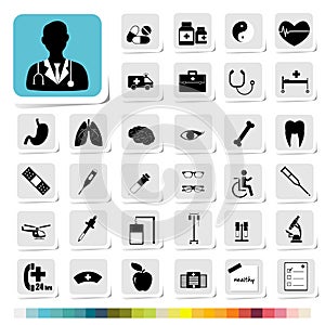 Healthcare and Medical Icon for Business Category Concept