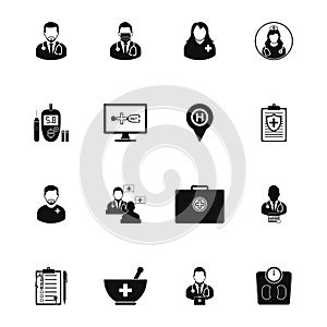 Healthcare and Medical Icon Set.