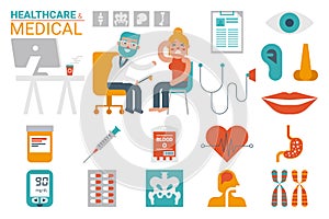 Healthcare and medical infographic
