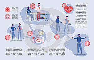 Healthcare and Medical Insurance Infographic Set.