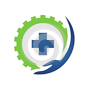 Healthcare medical logo vector icon for Ambulance Hospital Pharmacy symbol