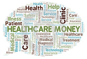 Healthcare Money word cloud
