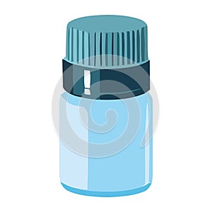 Healthcare pill bottle with liquid medicine