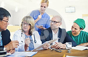 Healthcare Workers Having a Meeting