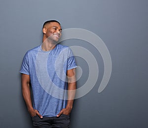 Healthy african american man smiling