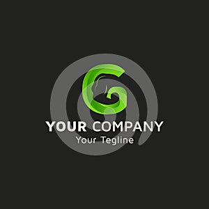 A healthy arm, letter G with arm shape, Physical Fitness logo icon, green gradient color, company vector design