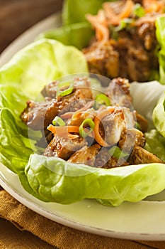Healthy Asian Chicken Lettuce Wrap