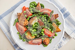 Healthy asparagus salad