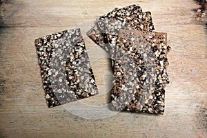 Healthy biscuits with wholegrains and seeds