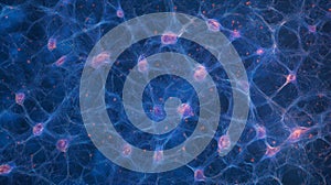 healthy brain tissue, showcasing the complex network