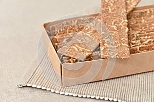 Healthy bread crisps