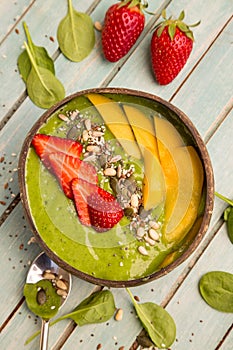 Healthy breakfast. Smoothie bowl