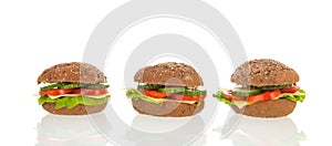 Healthy brown bread rolls