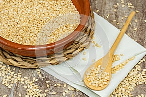 The healthy brown rice