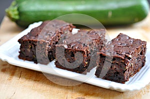 Healthy Brownies with Zucchini