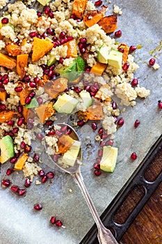 Healthy Butternut Squash Salad with Quinoa