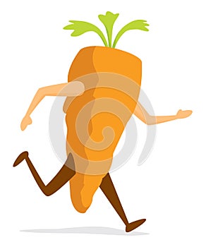 Healthy carrot running or training