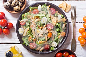 Healthy Chicken Caesar Salad