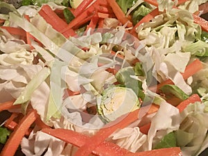 Healthy Chopped Vegetables Ready to Stir Fry