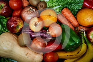 Healthy and colorful food. Healthy lifestyle photo