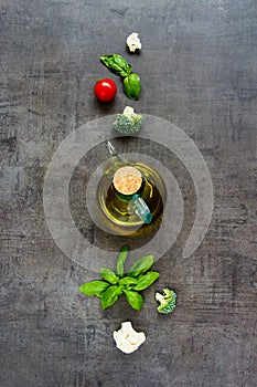Healthy cooking background