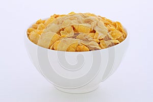 Healthy corn flakes breakfast