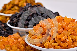 Healthy and delicious dried grapes