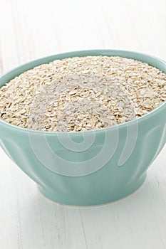 Healthy and delicious oatmeal ingredients photo