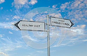 Healthy diet and high cholesterol