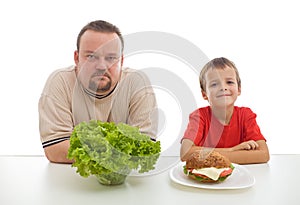 Healthy diet - teaching by example