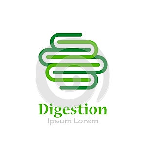 Healthy digestion vector logo