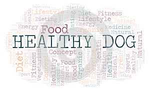 Healthy Dog word cloud.