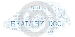 Healthy Dog word cloud
