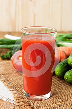 Healthy drink, vegetable juice